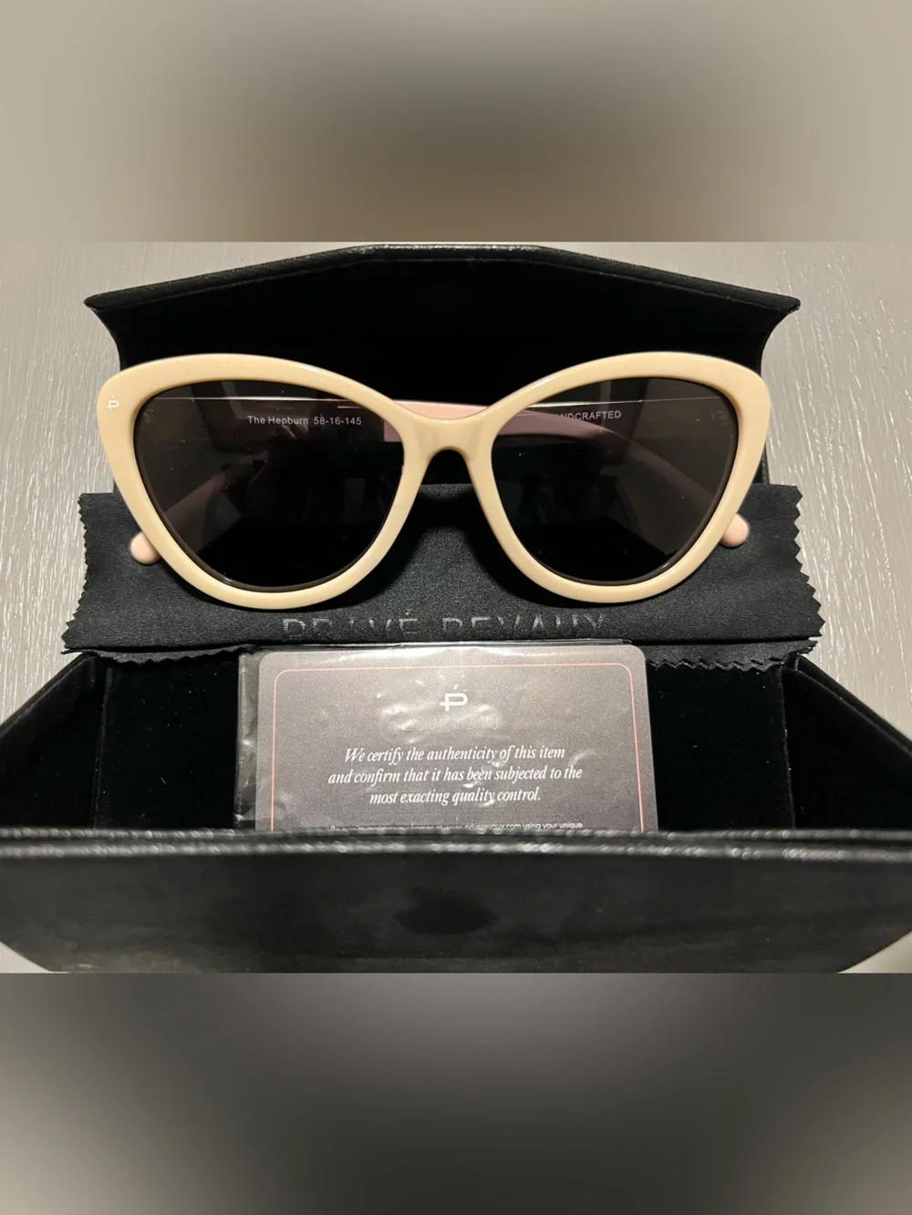 Cream Cat-Eye Sunglasses by Prive Revaux